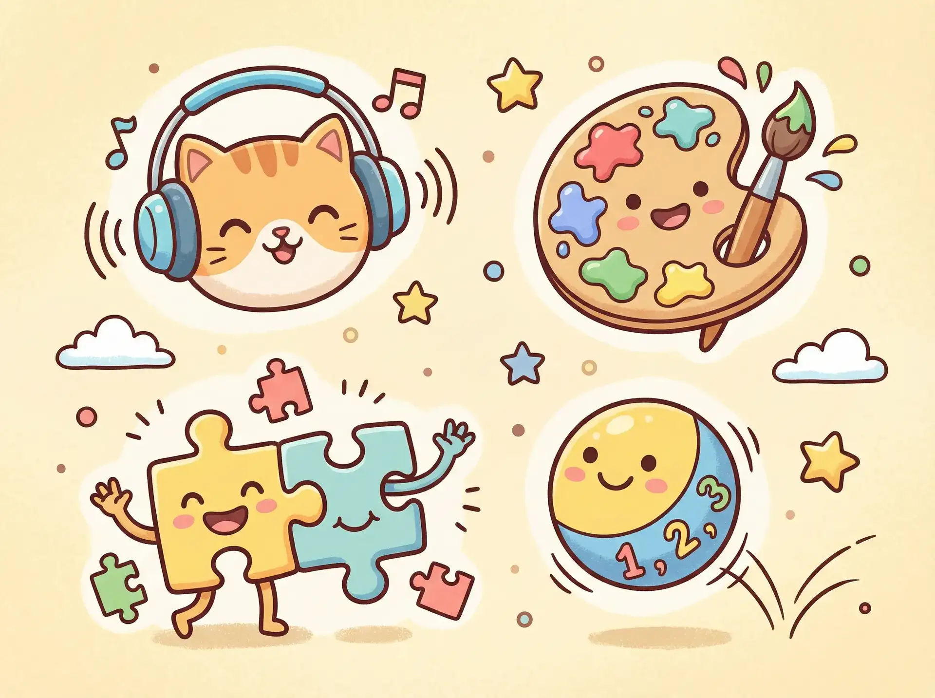 小朋友的手工作品 - 黄动漫 益智创作